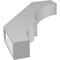 Ekena Millwork 3-in. W x 16-in. D x 22-in. H Balboa Architectural Grade PVC Knee Brace BRCP03X16X22BOA - alternate 5
